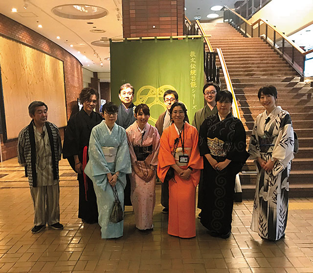 和文化プロジェクトの発足［能楽なう 公演ロビー展示］