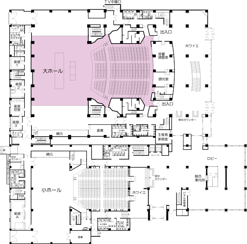 大ホール位置図イメージ